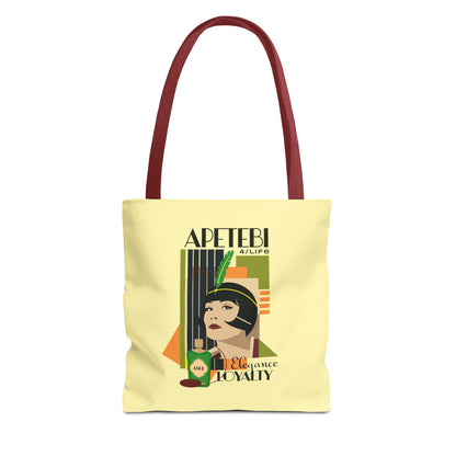 APETEBI "Elegance and Loyalty"  Art deco style Tote Bag!! Ladies APETEBI for life, Ashe on the go Tote BAG!!