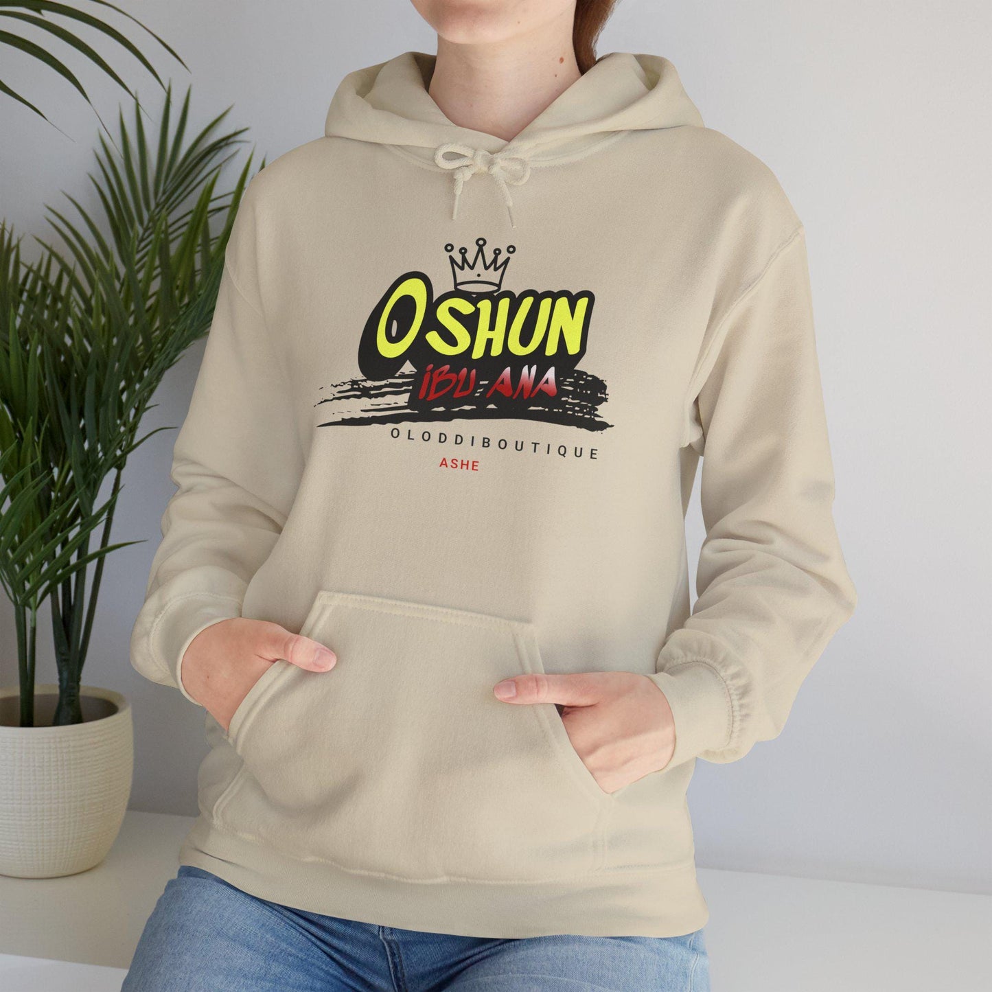 Oshun IBÚ ANA, Orisha inspired Unisex Hoodie!! Gift for devotee or Godparent! Omo OSHUN hoodie!