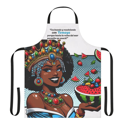 Maferefun YEMAYA “Cocinado” Apron – Blessed Kitchen Gift for Devotees, Godparents & Chefs