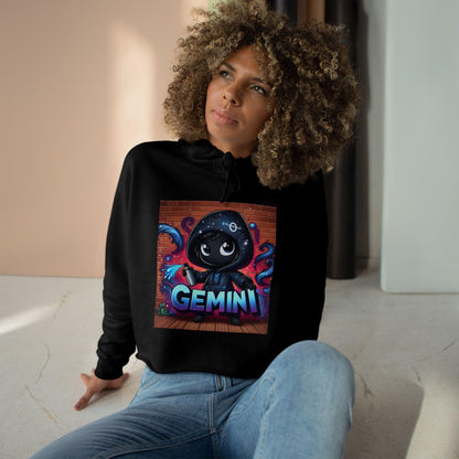 GEMINI Zodiac Sign Crop Hoodie, Astrology Inspired GEMINI Sign Cute Cropped hoodie!