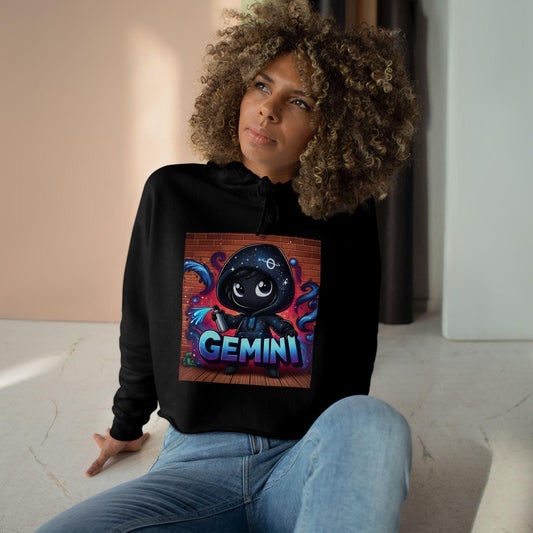 GEMINI Zodiac Sign Crop Hoodie, Astrology Inspired GEMINI Sign Cute Cropped hoodie!
