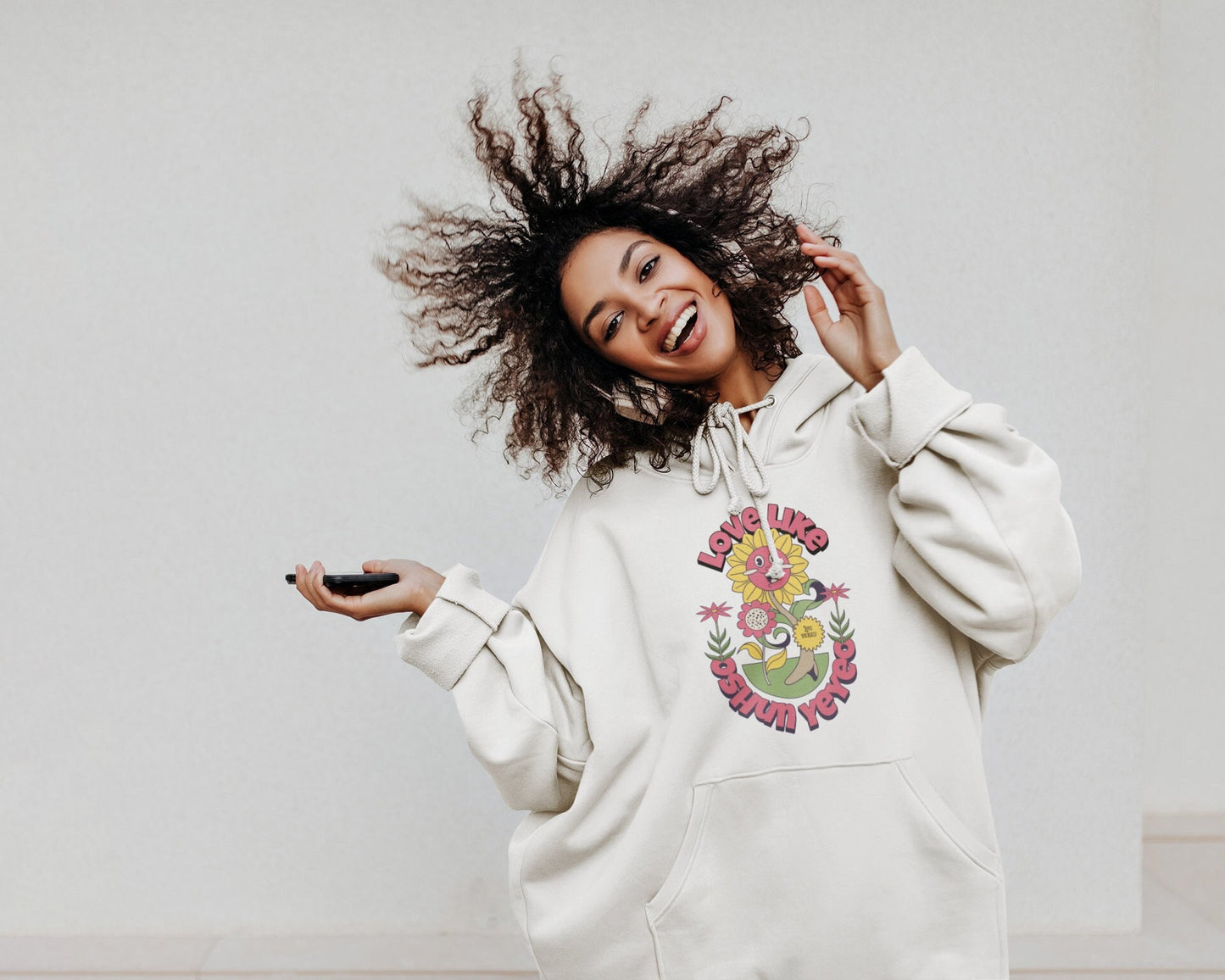 Love Like OSHUN YEYEO retro cute sunflower design hoodie, OSHUN Sunflower gift for a friend hoodie, love yourself orisha Oshun hoodie