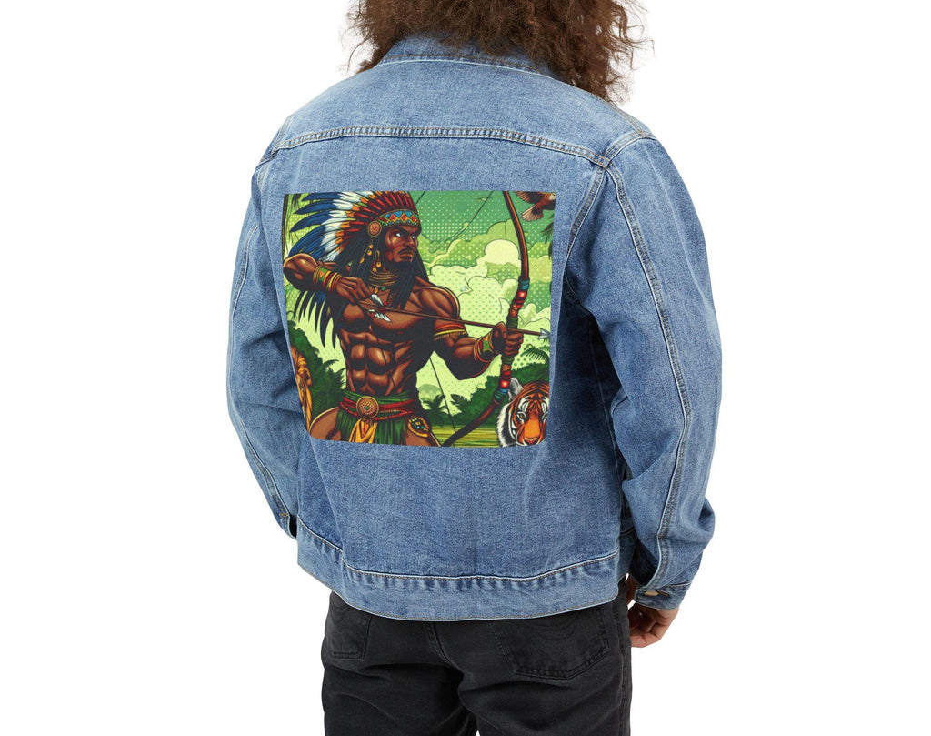 Orisha OCHOSI Denim Pop Art Jean Jacket! Gift for GodParents and Devotee!!