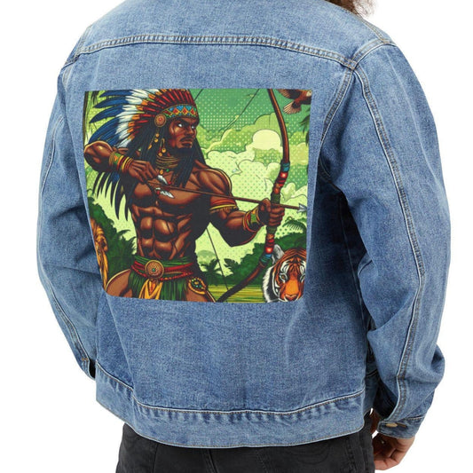 Orisha OCHOSI Denim Pop Art Jean Jacket! Gift for GodParents and Devotee!!