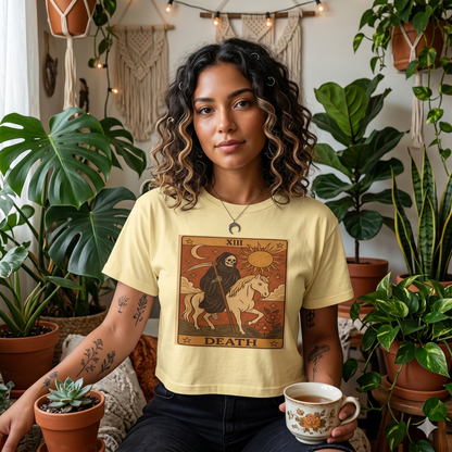 Tarot DEATH Cute Graphic, Casual Fashion, Gothic Style, Unique Gift, Everyday Wear,Spiritual Tshirt