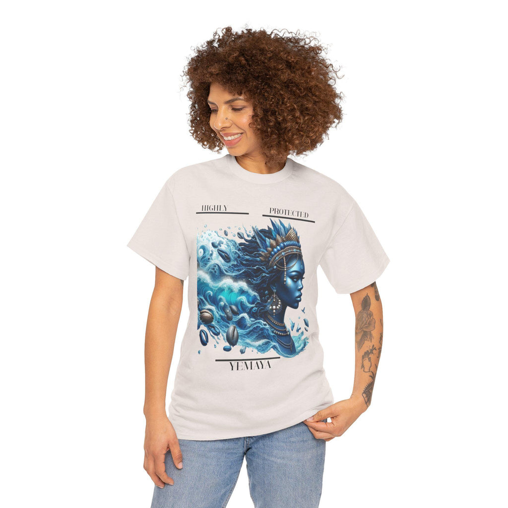 Highly Protected YEMAYA Tshirt, gift of Godparent or Devotee ,Bohemian T-Shirt,  Gift fo, Spiritual Apparel, Ashe YEMAYA