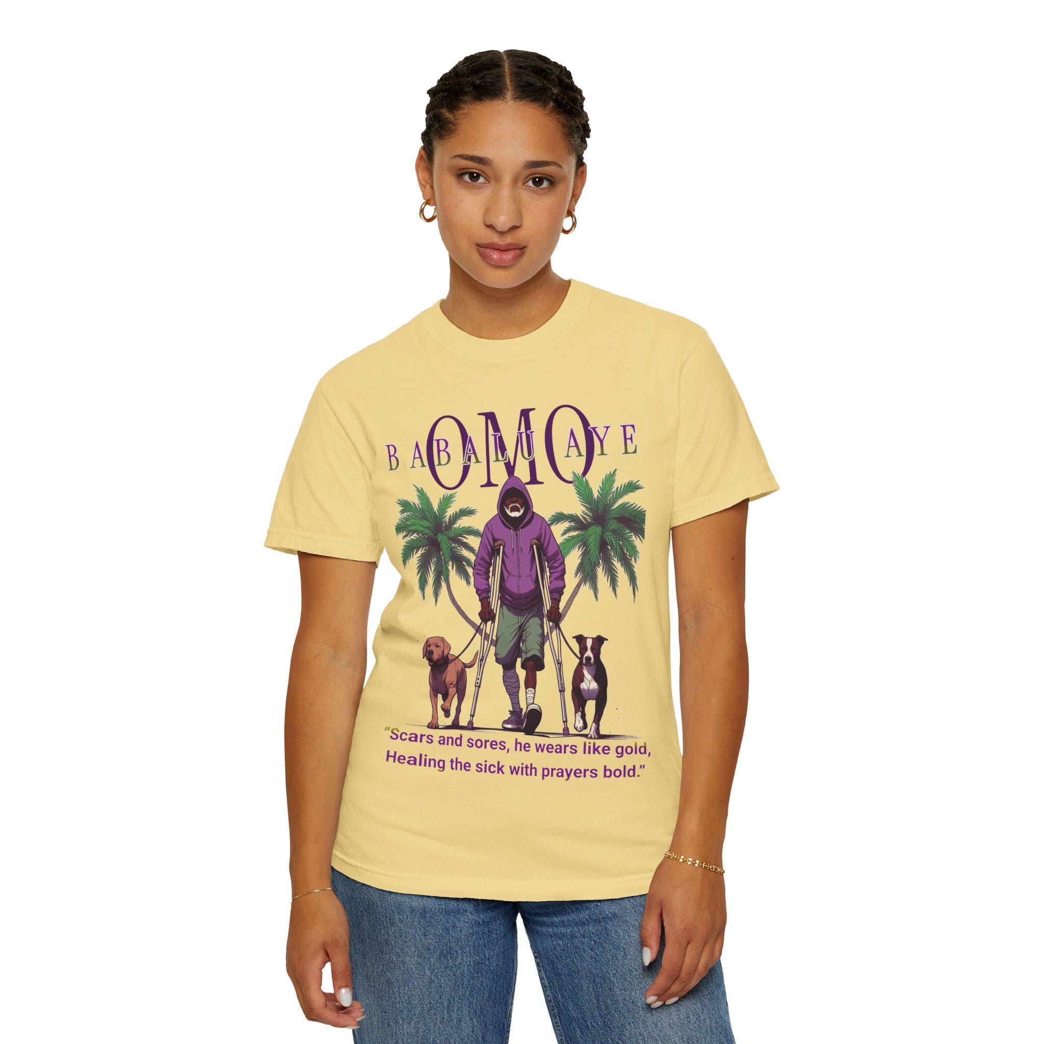 Omo BABALU AYE Afro-Spirituality Tshirt! Gift or Devotee or Godparent! Ashe Babalu aye tshirt!