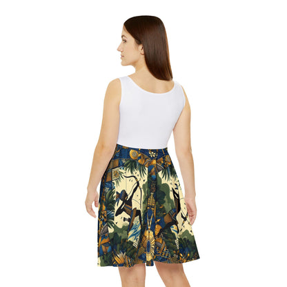 Maferefun OCHOSI Summer Skater Style Dress! Gift for Devotee or Godparent! Lucumi based Ochosi Ladies Dress!