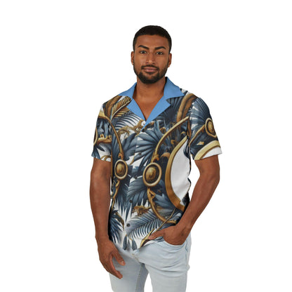 Orisha Ochosi Hawaiian Style Button Down Shirt - Gift for Devotee or Godparent
