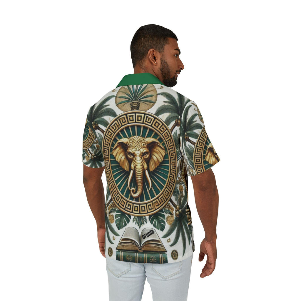 Orisha Orunla Hawaiian Style Button Down Shirt - Gift for Devotee or Godparent