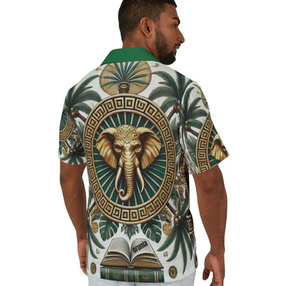 Orisha Orunla Hawaiian Style Button Down Shirt - Gift for Devotee or Godparent