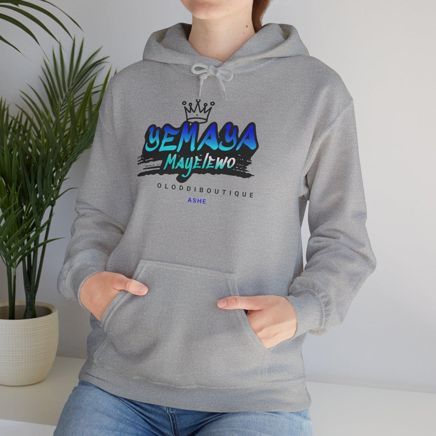 Yemayá MAYELEWO, Orisha inspired Unisex Hoodie!! Gift for devotee or Godparent! Omo YEMAYÁ hoodie!