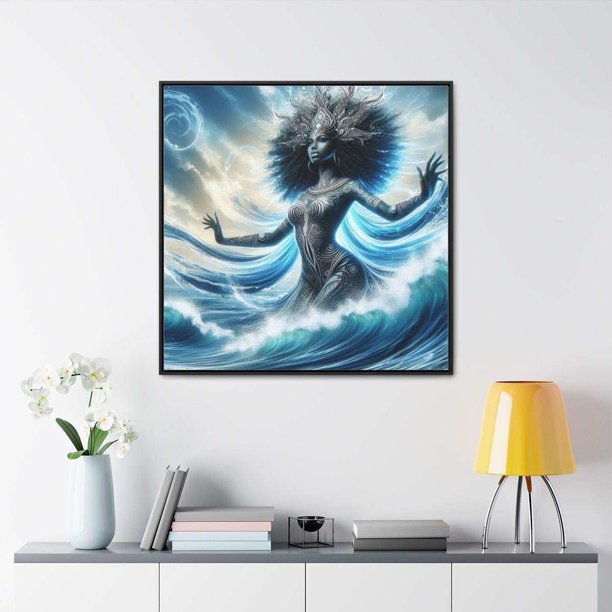 Maferefun YEMAYA Gallery Canvas Wrap – Orisha Altar & Shrine Art | Gift for Devotee or Godparent