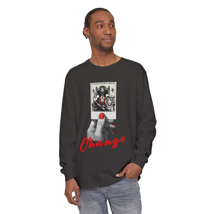 Polaroid Chango Long Sleeve Tee for Devotee & Godparent | Orisha Polaroid Collection