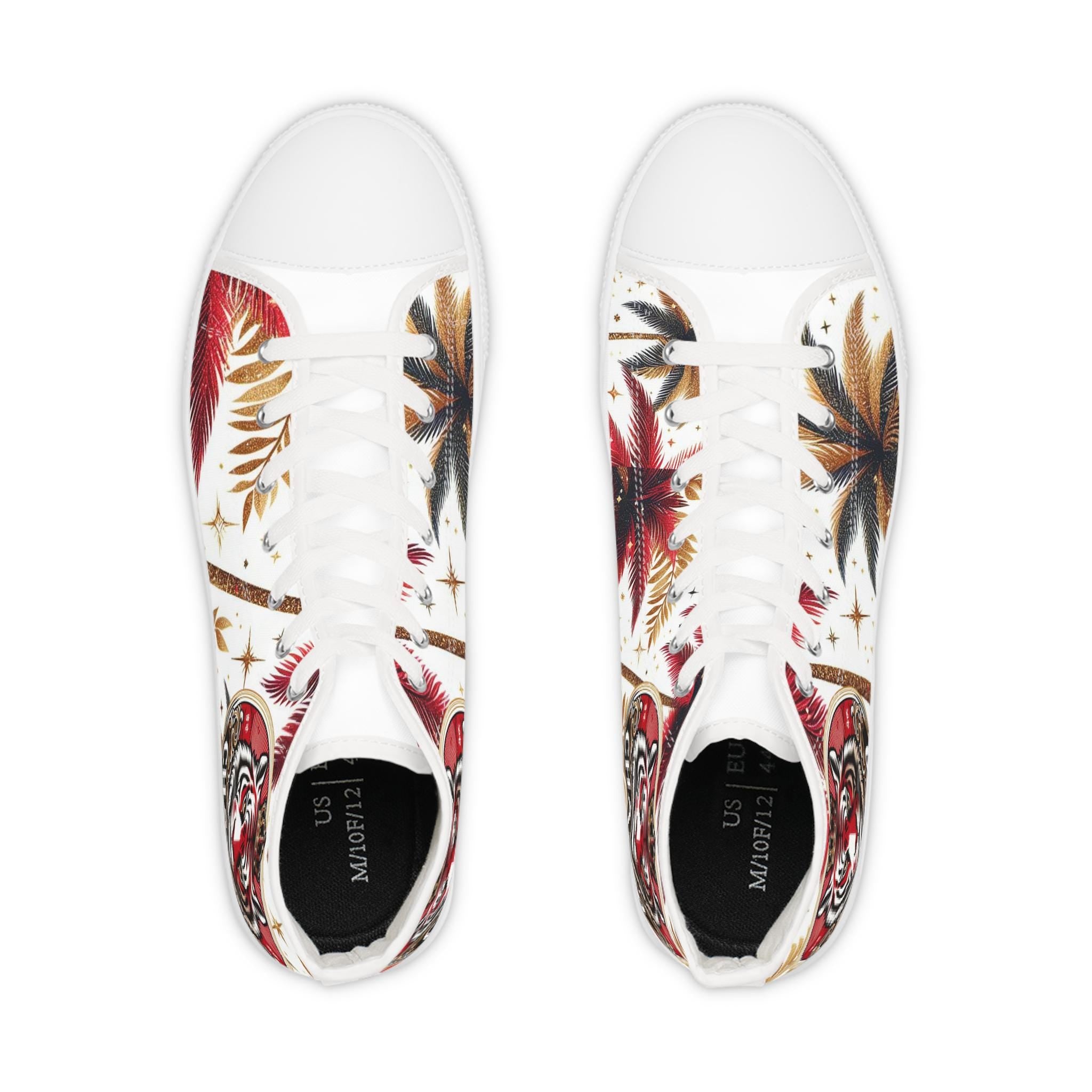 Orisha CHANGO Inspired High Top Stylish Sneakers! gift for Devotee of Godparent!