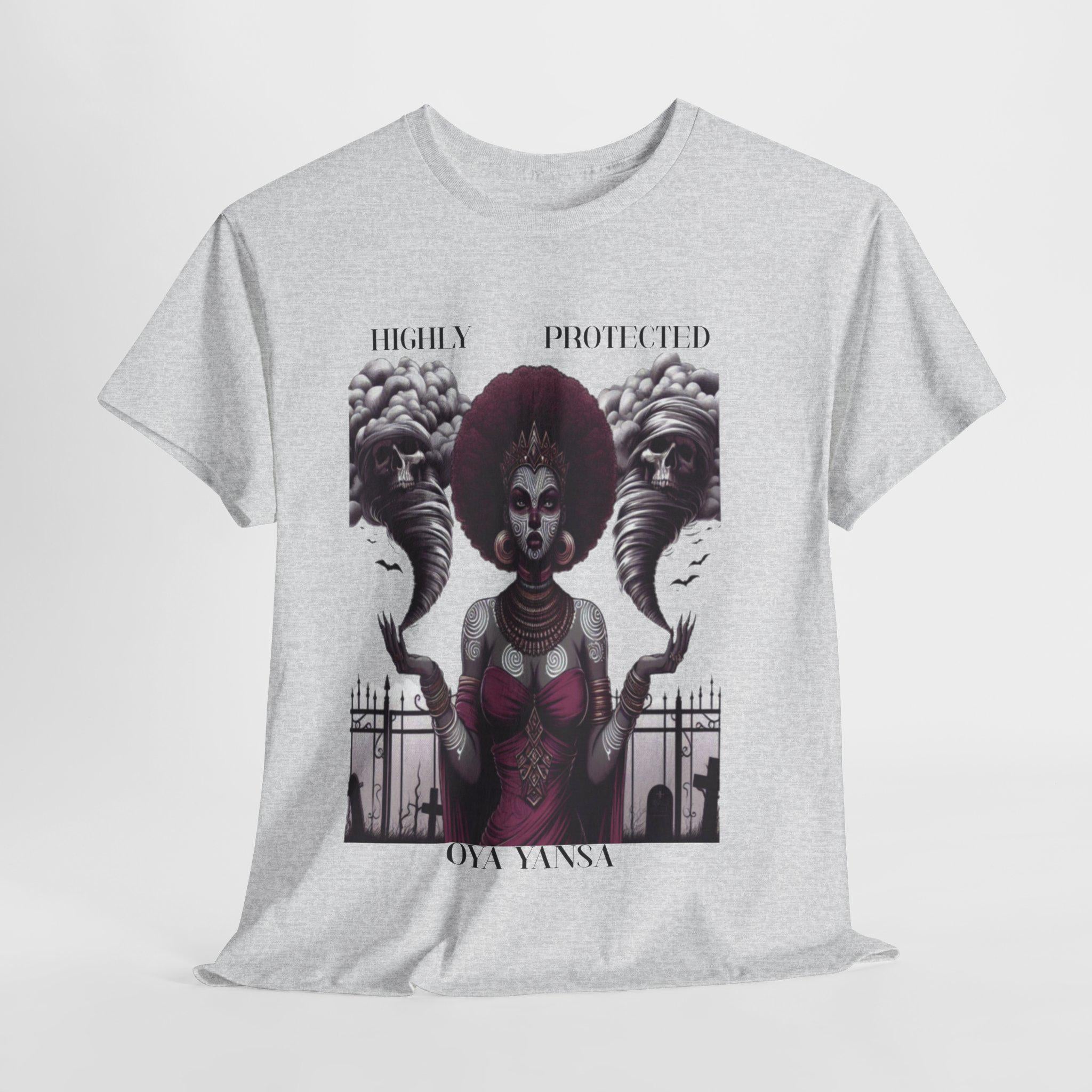 Highly Protected OYA YANSA Orisha Tshirt! Gift for Godparents or Devotee! Graphic ORISHA Tee!