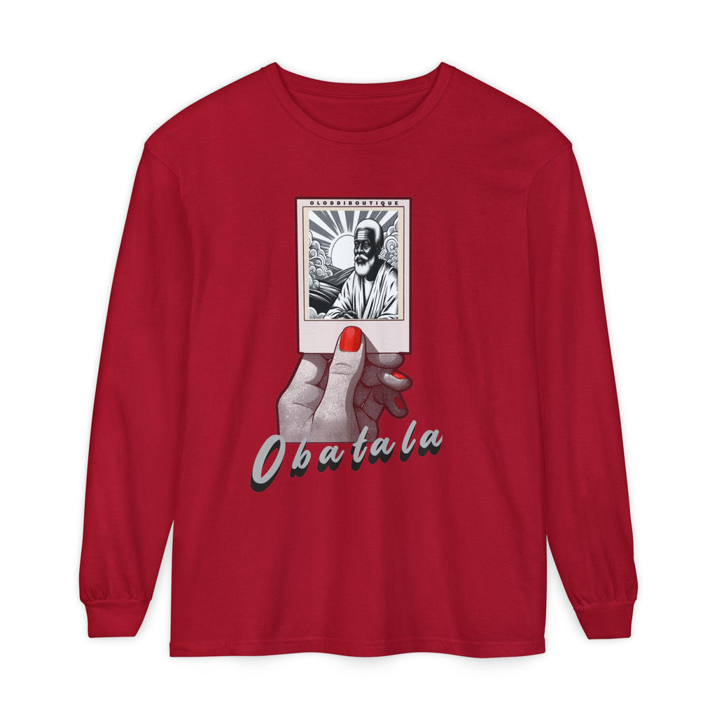 Polaroid Obatala Long Sleeve Tee for Devotee & Godparent ! Orisha Polaroid Collection