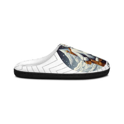 Orisha OBATALA "wise owl"  Stylish Comfy indoor Slippers, omo obatala, Gift for Devotee or Godparent slippers!!