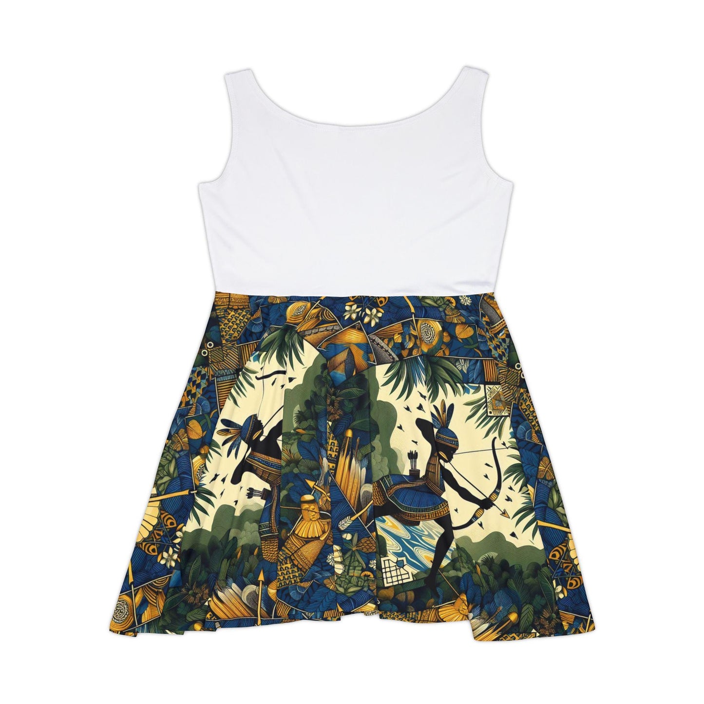 Maferefun OCHOSI Summer Skater Style Dress! Gift for Devotee or Godparent! Lucumi based Ochosi Ladies Dress!