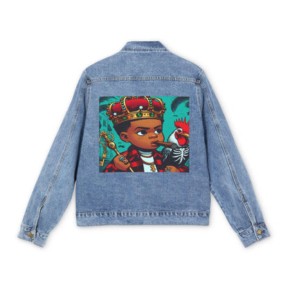 Orisha ELLEGUA Denim Pop Art Jean Jacket! Gift for Godparent or Devotee!