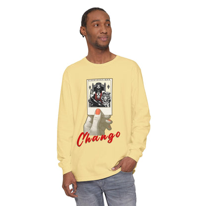 Polaroid Chango Long Sleeve Tee for Devotee & Godparent | Orisha Polaroid Collection