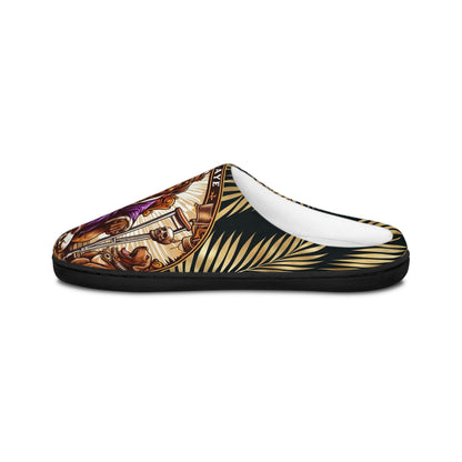 Orisha BABALU AYE " Royal Healer" stylish comfy indoor Slippers, Gift for devotee or godparent!