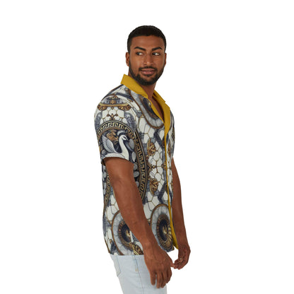 Orisha Oshun Hawaiian Style Button Down Shirt - Gift for Devotee or Godparent