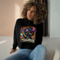 Taurus Zodiac Crop Hoodie - Astrology Gift, Cute Sweatshirt for Taurus Women, Cosmic Apparel, Horoscope Lover, Birthday Gift