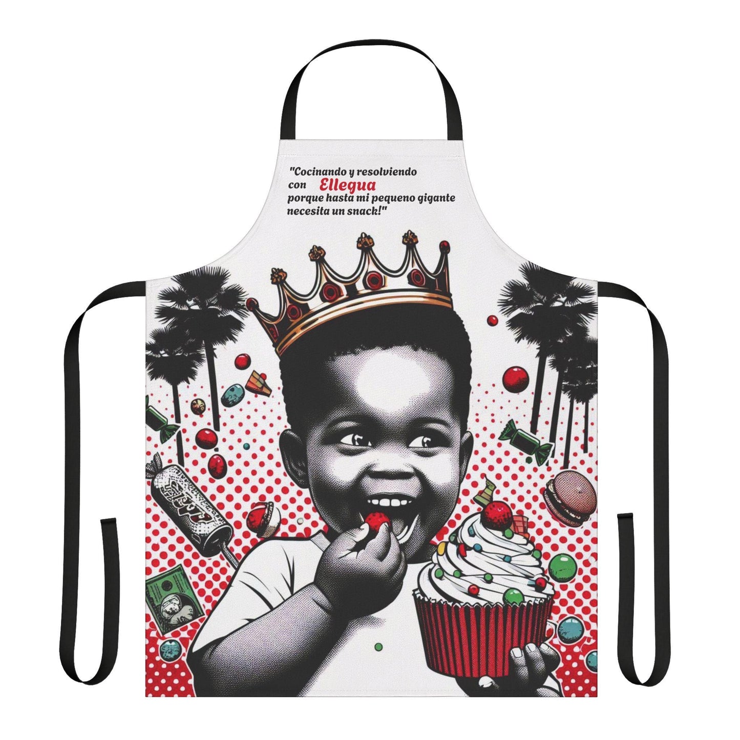 Delantal "Cocinado" de Eleguá: ¡Ideal para el Cocinero! Un regalo divertido para devotos, padrinos o chefs. Apron for Ceremonial Cooks !