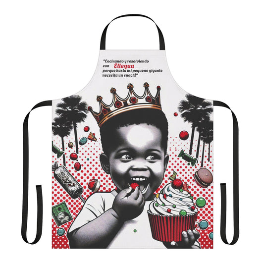 Delantal "Cocinado" de Eleguá: ¡Ideal para el Cocinero! Un regalo divertido para devotos, padrinos o chefs. Apron for Ceremonial Cooks !