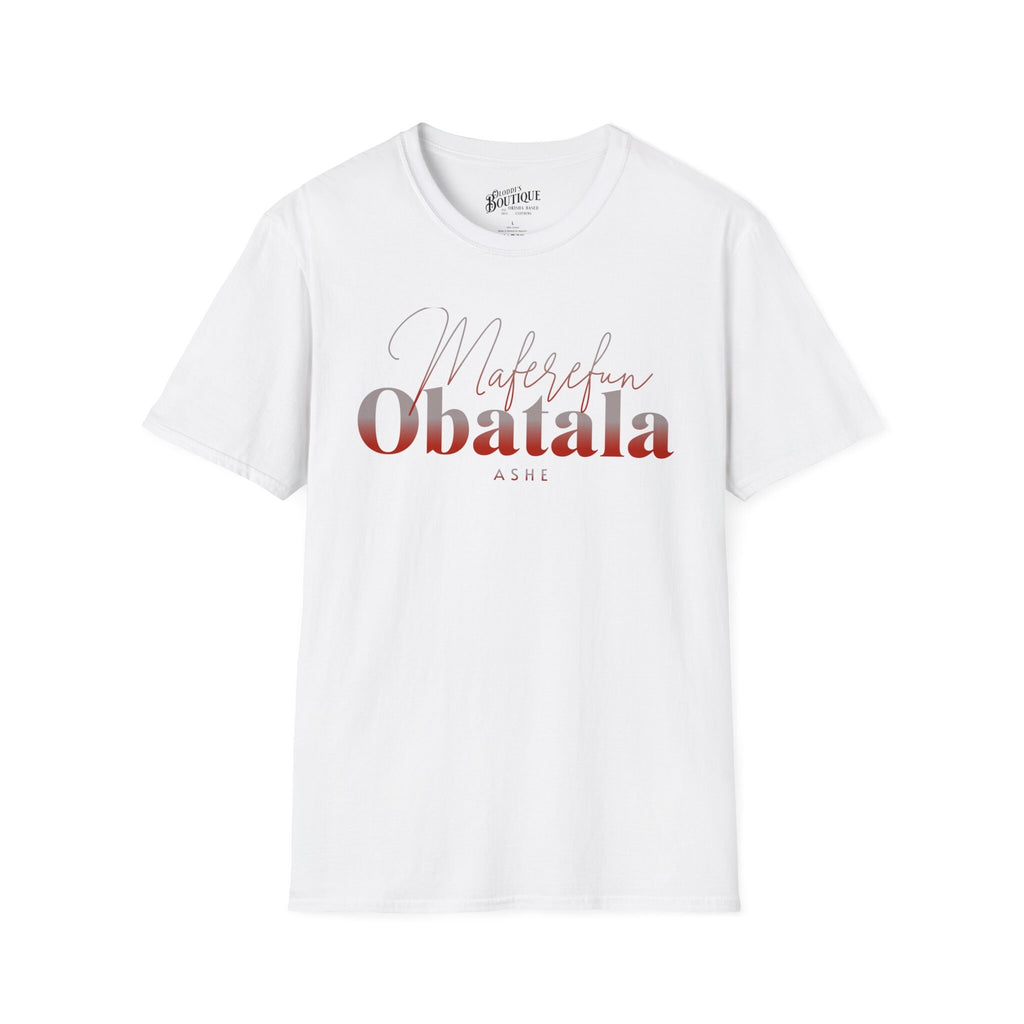 Maferefun Obatala "A King in White" T-Shirt - Orisha Gift for Devotee or Godparent