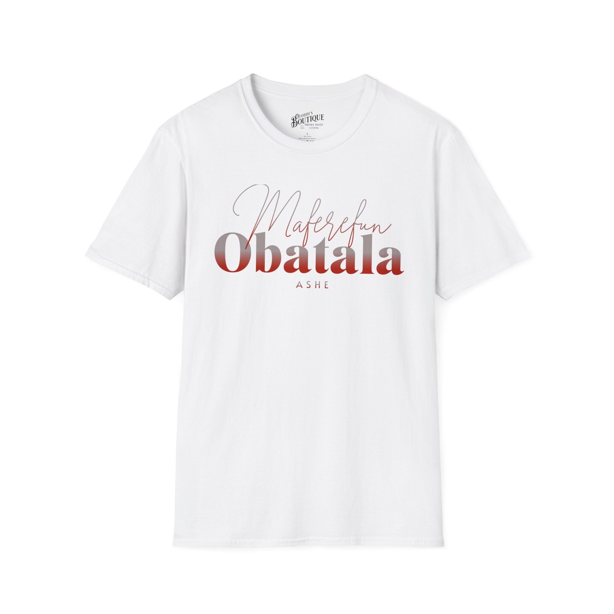 Maferefun Obatala "A King in White" T-Shirt - Orisha Gift for Devotee or Godparent