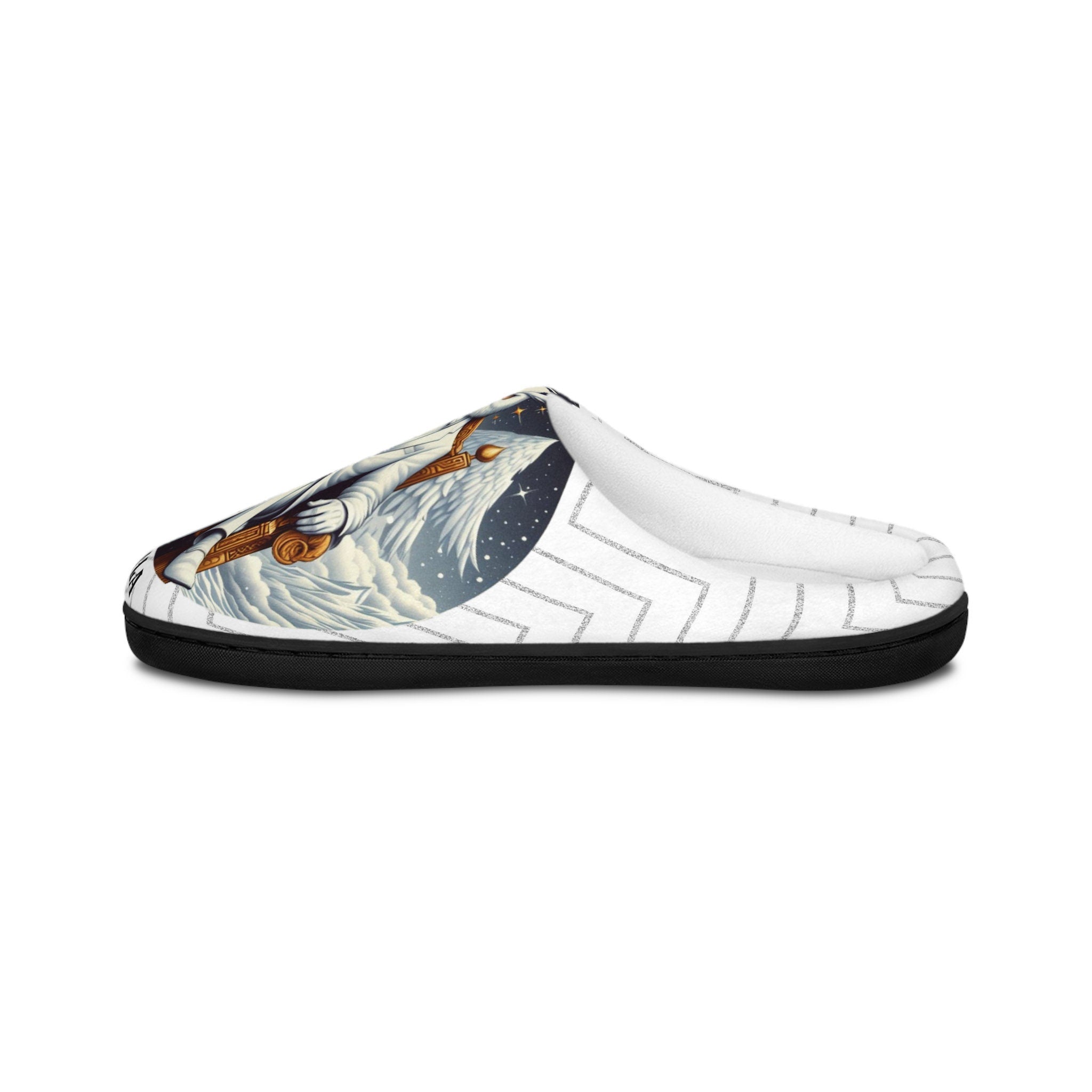 Orisha OBATALA "wise owl"  Stylish Comfy indoor Slippers, omo obatala, Gift for Devotee or Godparent slippers!!