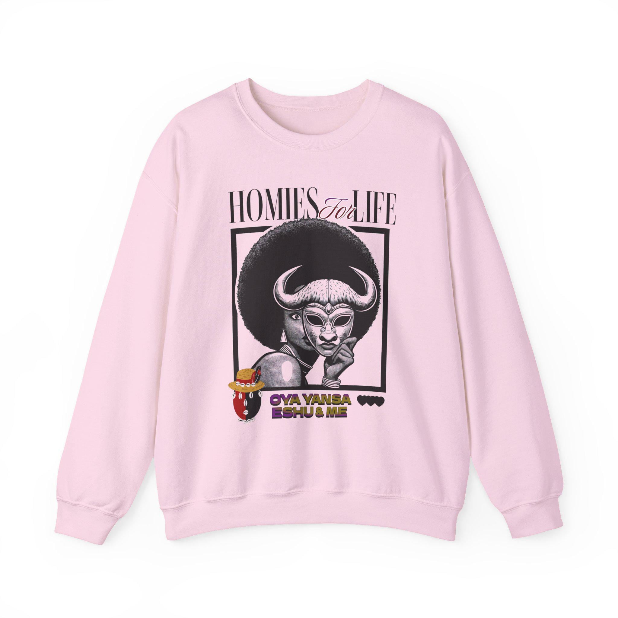Homies for Life, Oya Eshu and Me Sweatshirt, Gift for Godparent or Devotee!