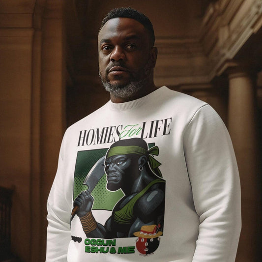 Homies for Life, OGGUN, ESHU and Me Sweatshirt, Gift for Godparent or Devotee!