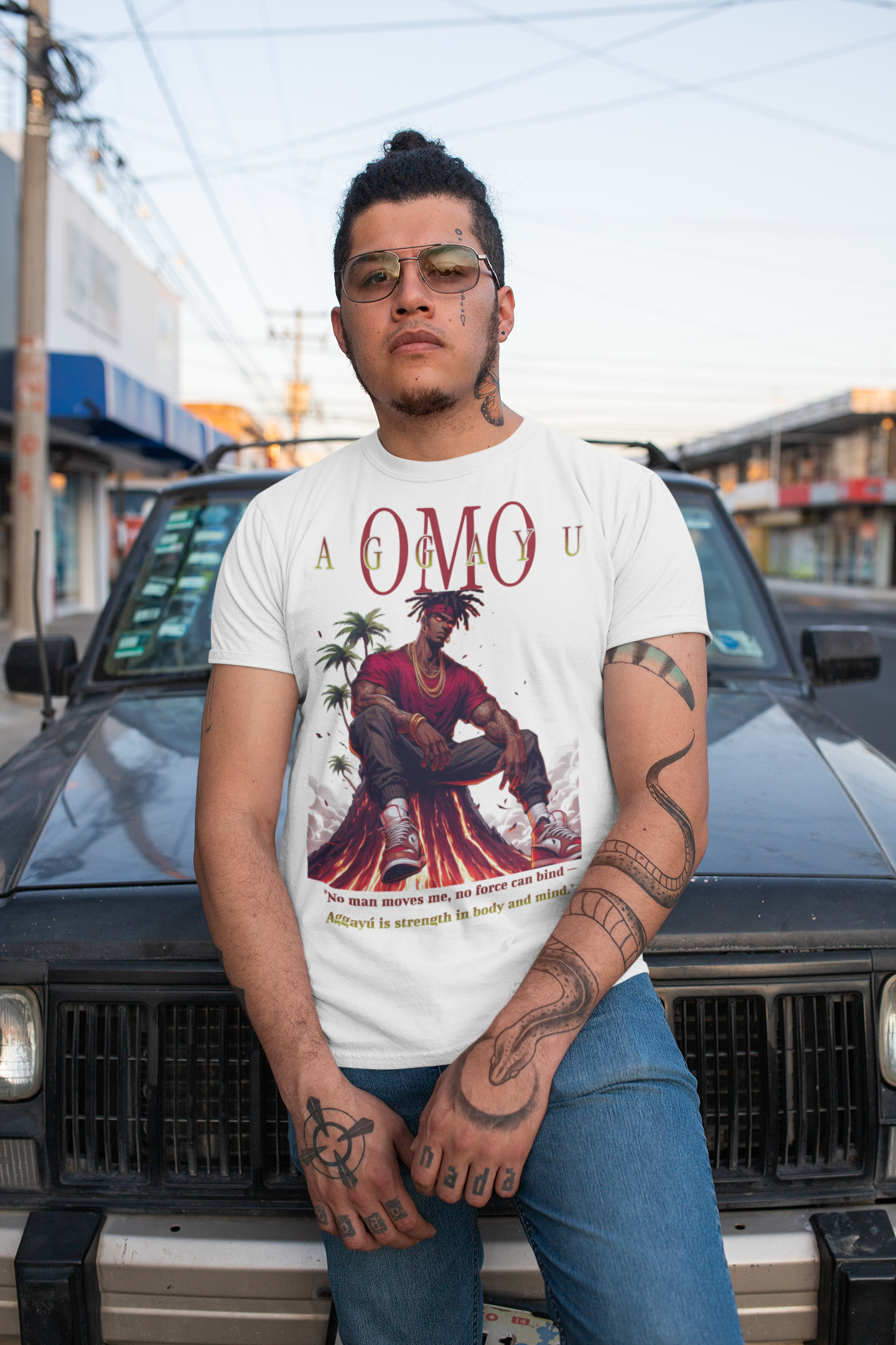 Omo Agayu Orisha-Inspired Comfort Colors T-Shirt – Gift for Devotee or Godparent